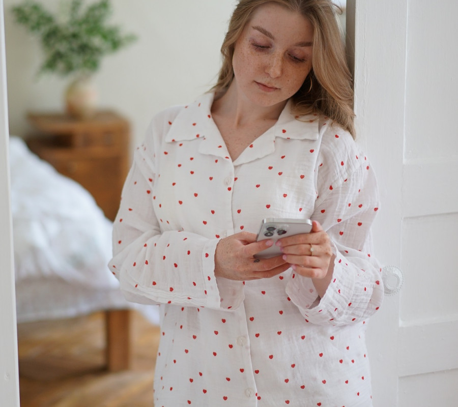 Піжама жіноча Lotus Home - Molly Heart muslin L/XL