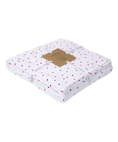 Покривало (простирадло) muslin Lotus Home - Molly Heart 220*240