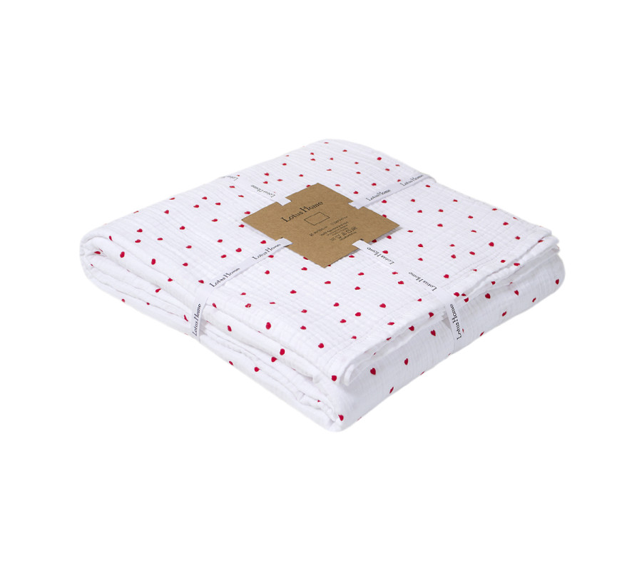 Покривало (простирадло) muslin Lotus Home - Molly Heart 220*240