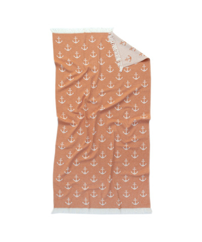 Рушник Lotus Home Pestemal - Anchor 90*160 orange помаранчевий