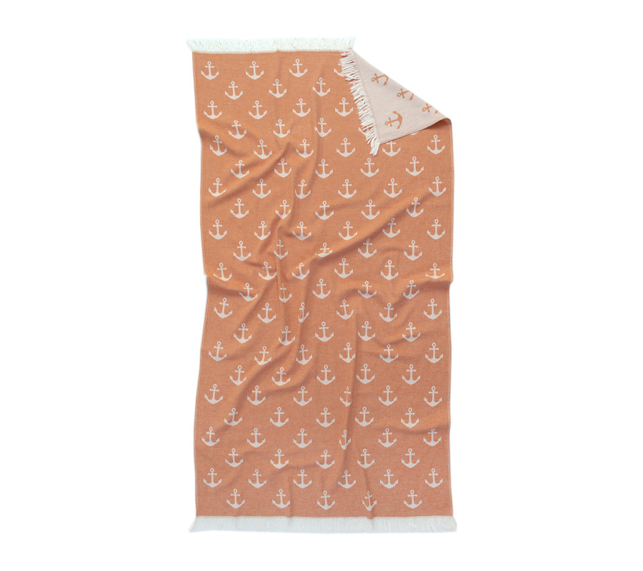 Рушник Lotus Home Pestemal - Anchor 90*160 orange помаранчевий