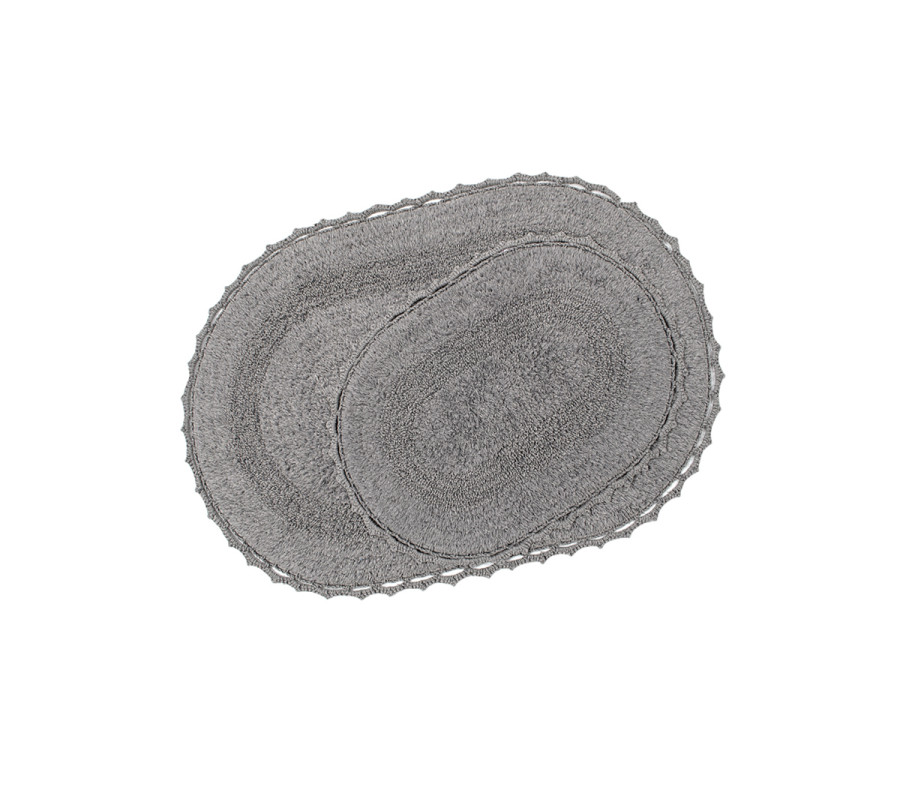 Набір килимків Irya - Vermont gri сірий 60*90+40*60