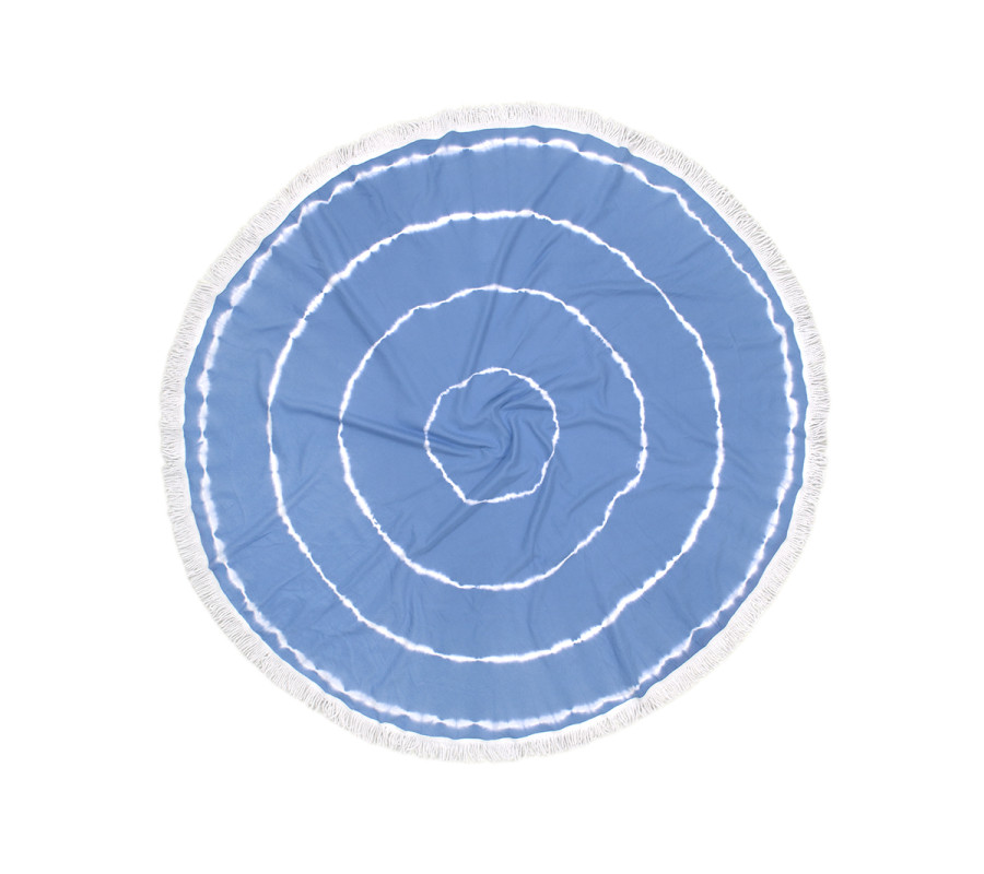 Рушник Barine Pestemal - Swirl Roundie 150*150 Blue