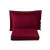 Покривало з наволочками Karaca Home - Charm bold bordo бордовий 160*240 євро