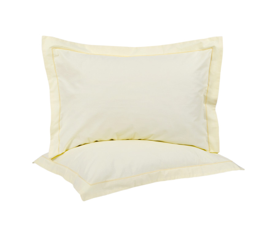 Наволочки сатин Lotus Home - Dakota Modern масляно-жовтий 50*70+5 (2 од)
