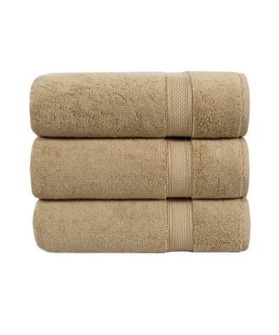 Рушник махровий Lotus Home - Grand soft twist cappuccino капучино 90*150