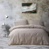 Постільна білизна Lotus Home - Premium Percale Stripe коричневий євро