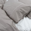 Постільна білизна Lotus Home - Premium Percale Stripe коричневий євро