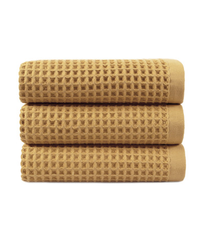 Рушник Lotus Home - Waffle mustard гірчичний 50*90