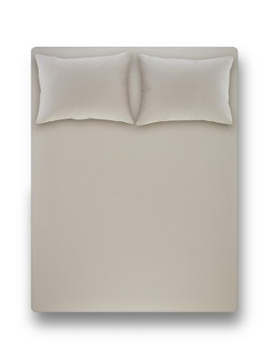 Простирадло на резинці з наволочкою Penelope - Laura light grey світло-сірий 100*200+50*70